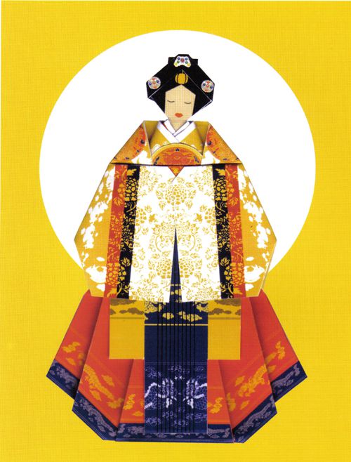 Paper folding Illustration